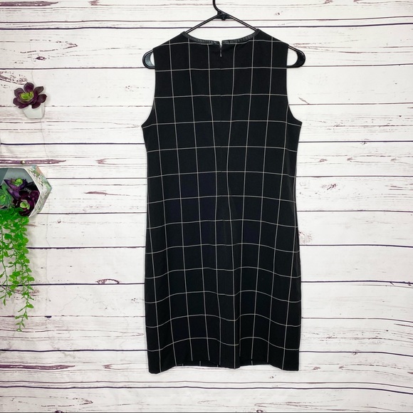 Ralph Lauren Black & White Grid Sleeveless Dress Size 6 Small - Picture 5 of 8
